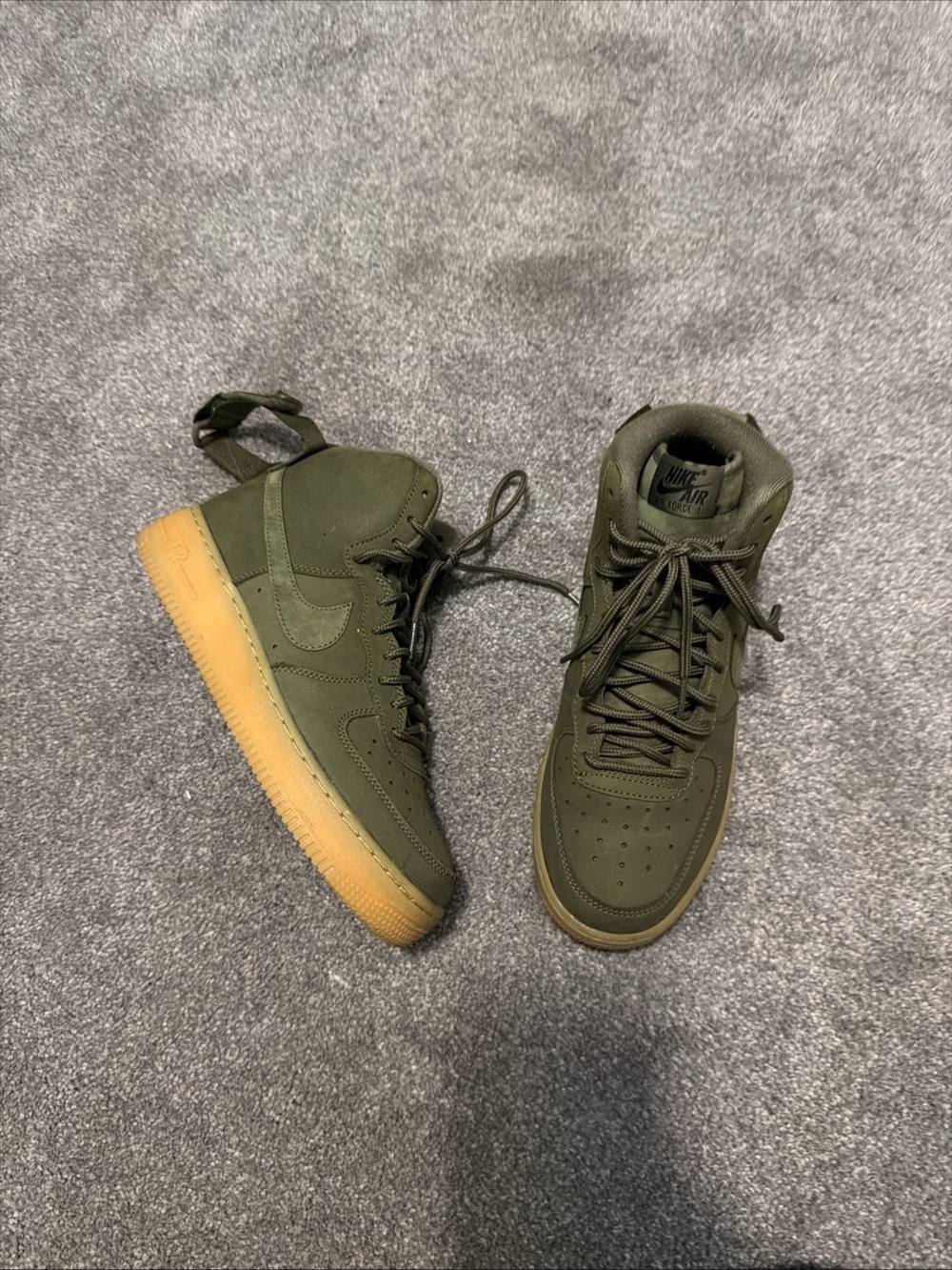 Size 6.5 Y Nike Air Force 1 High Medium Olive Shoes